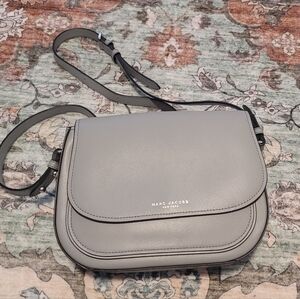 Marc Jacobs Gray Crossbody Bag Modern Minimalist Design